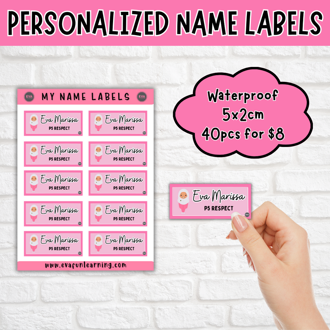 Personalised Name Labels