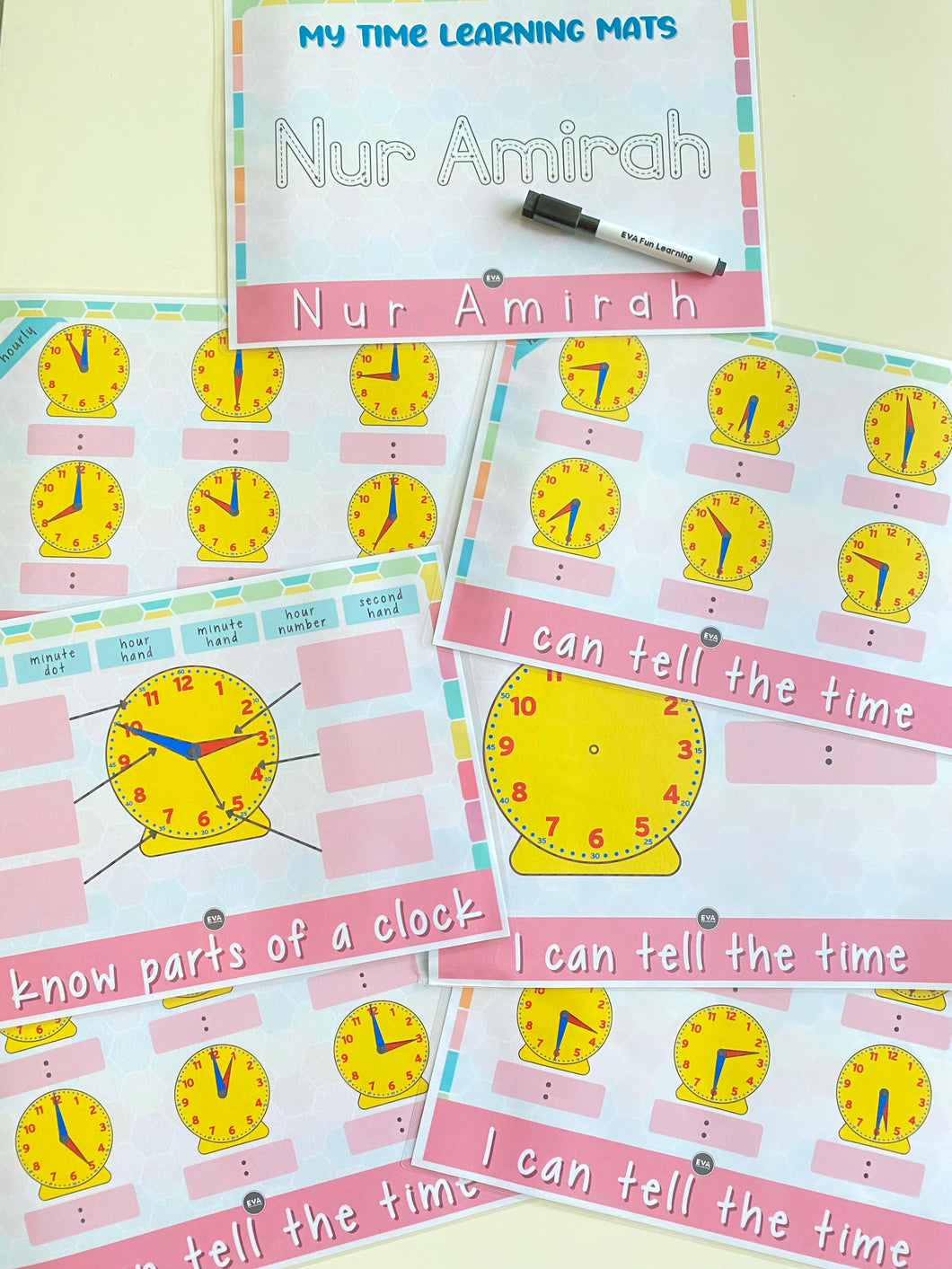 Time Learning Mat